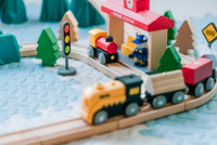 Wooden Stacking Toy baby playing learning